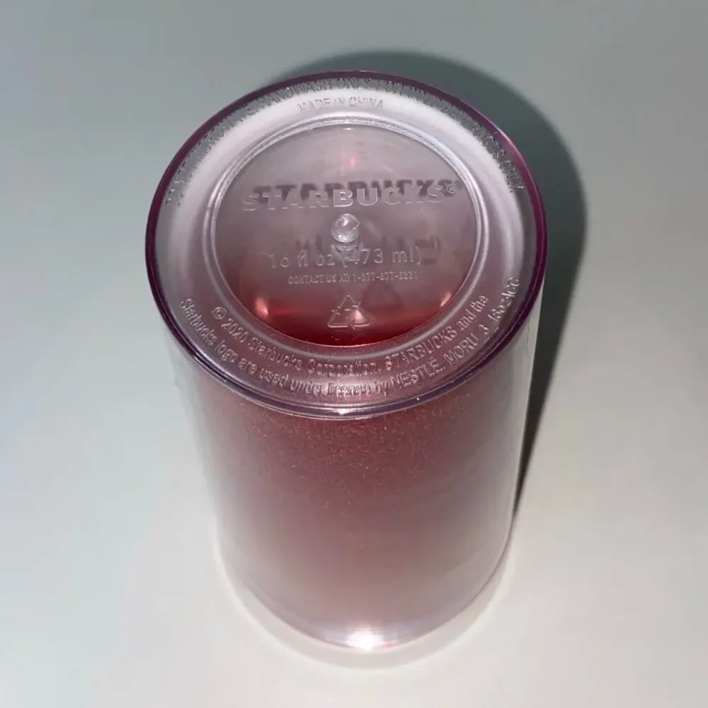 Starbucks Red Glitter Holiday Tumbler 16 fl oz 2020